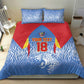Custom DR Congo Football 2026 Bedding Set Leopard Power Fan Style
