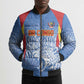 Custom DR Congo Football 2026 Bomber Puffer Jacket Leopard Power Fan Style