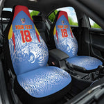 Custom DR Congo Football 2026 Car Seat Cover Leopard Power Fan Style
