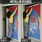 Custom DR Congo Football 2026 Door Cover Leopard Power Fan Style