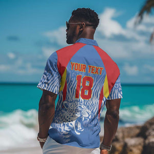 Custom DR Congo Football 2026 Hawaiian Shirt Leopard Power Fan Style