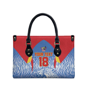 Custom DR Congo Football 2026 Leather Bag Leopard Power Fan Style