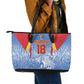 Custom DR Congo Football 2026 Leather Tote Bag Leopard Power Fan Style