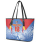 Custom DR Congo Football 2026 Leather Tote Bag Leopard Power Fan Style