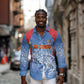 Custom DR Congo Football 2026 Long Sleeve Button Shirt Leopard Power Fan Style