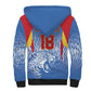 Custom DR Congo Football 2026 Sherpa Hoodie Leopard Power Fan Style