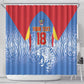 Custom DR Congo Football 2026 Shower Curtain Leopard Power Fan Style
