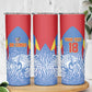 Custom DR Congo Football 2026 Skinny Tumbler Leopard Power Fan Style