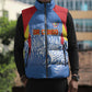 Custom DR Congo Football 2026 Sleeveless Puffer Jacket Leopard Power Fan Style