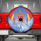 Custom DR Congo Football 2026 Spare Tire Cover Leopard Power Fan Style