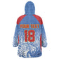 Custom DR Congo Football 2026 Wearable Blanket Hoodie Leopard Power Fan Style