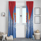 Custom DR Congo Football 2026 Window Curtain Leopard Power Fan Style