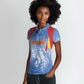 Custom DR Congo Football 2026 Women Polo Shirt Leopard Power Fan Style