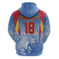Custom DR Congo Football 2026 Zip Hoodie Leopard Power Fan Style