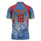 Custom DR Congo Football 2026 Zipper Polo Shirt Leopard Power Fan Style