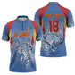 Custom DR Congo Football 2026 Zipper Polo Shirt Leopard Power Fan Style