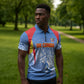 Custom DR Congo Football 2026 Zipper Polo Shirt Leopard Power Fan Style