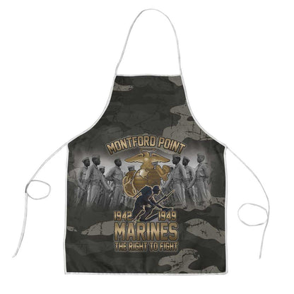 Montford Point Marines 1942-1949 Apron The Right to Fight Legacy Tribute