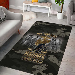 Montford Point Marines 1942-1949 Area Rug The Right to Fight Legacy Tribute