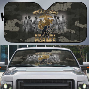 Montford Point Marines 1942-1949 Auto Sun Shade The Right to Fight Legacy Tribute