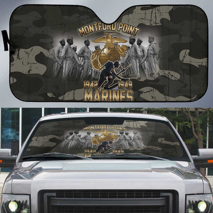 Montford Point Marines 1942-1949 Auto Sun Shade The Right to Fight Legacy Tribute