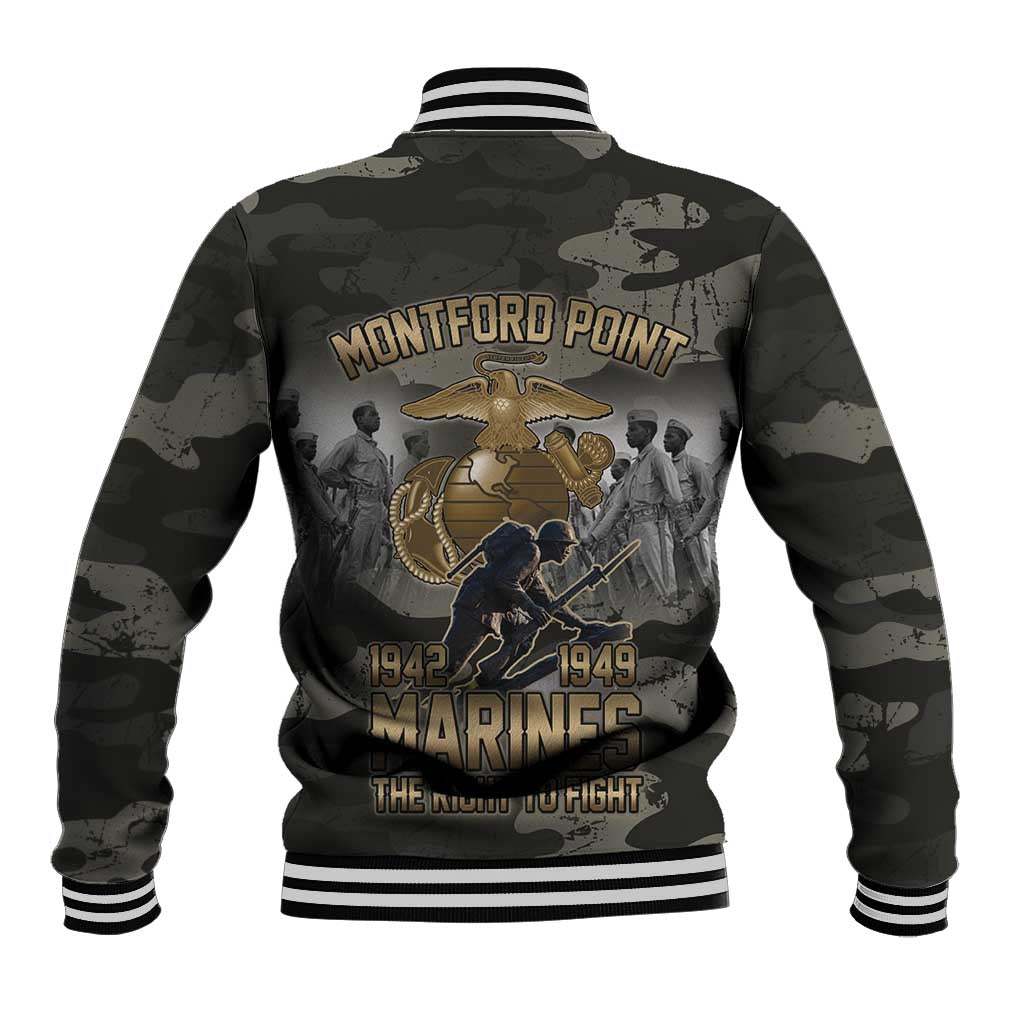Montford Point Marines 1942-1949 Baseball Jacket The Right to Fight Legacy Tribute