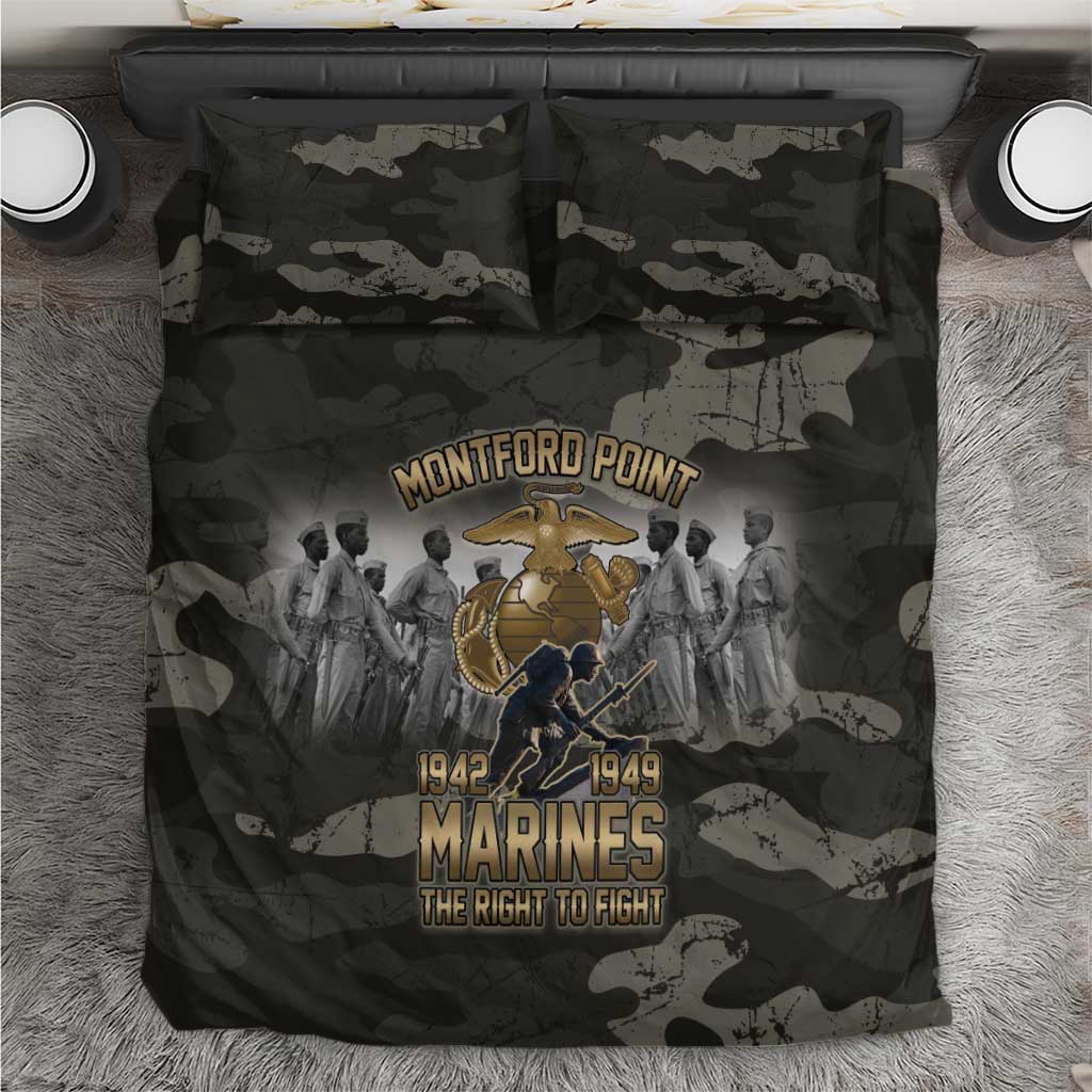 Montford Point Marines 1942-1949 Bedding Set The Right to Fight Legacy Tribute