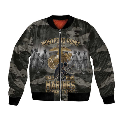 Montford Point Marines 1942-1949 Bomber Jacket The Right to Fight Legacy Tribute
