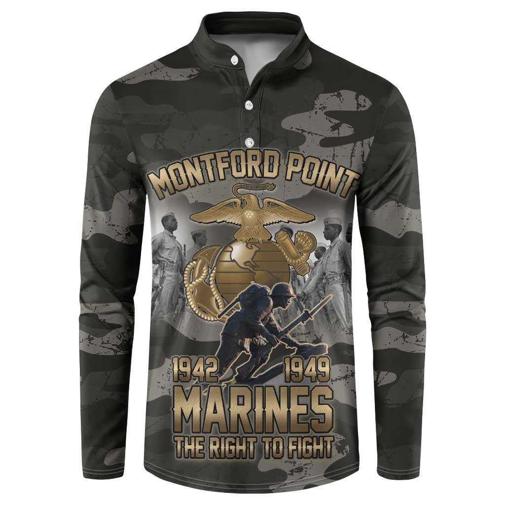 Montford Point Marines 1942-1949 Button Sweatshirt The Right to Fight Legacy Tribute