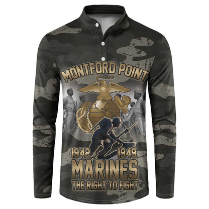 Montford Point Marines 1942-1949 Button Sweatshirt The Right to Fight Legacy Tribute