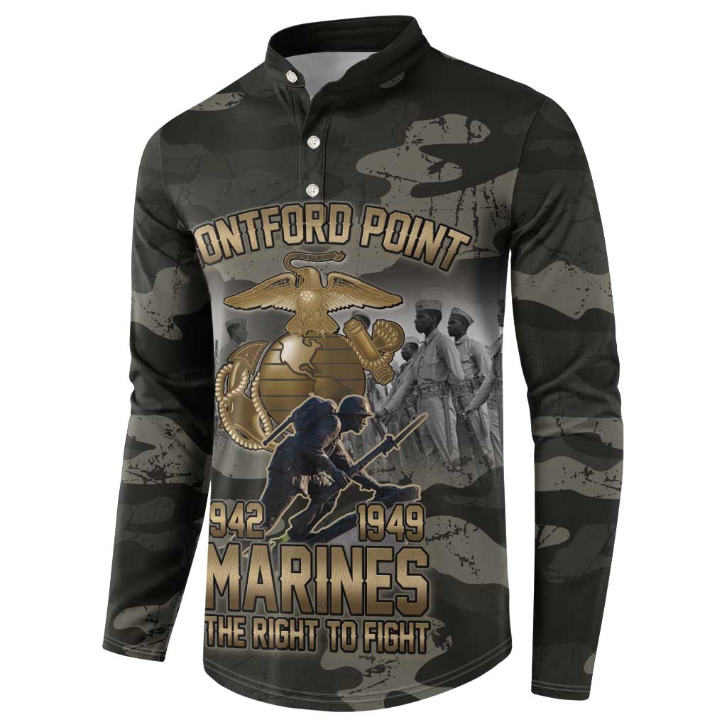 Montford Point Marines 1942-1949 Button Sweatshirt The Right to Fight Legacy Tribute