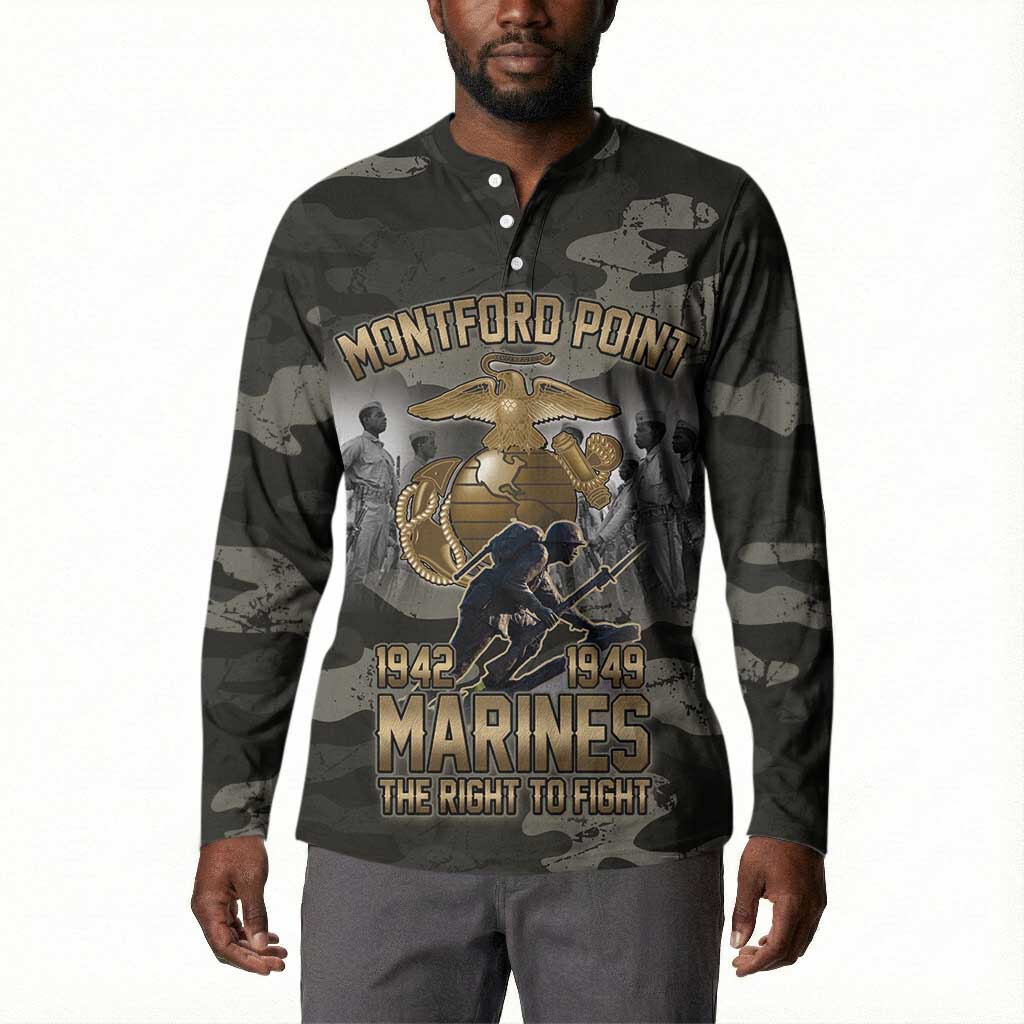 Montford Point Marines 1942-1949 Button Sweatshirt The Right to Fight Legacy Tribute