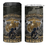 Montford Point Marines 1942-1949 4 in 1 Can Cooler Tumbler The Right to Fight Legacy Tribute