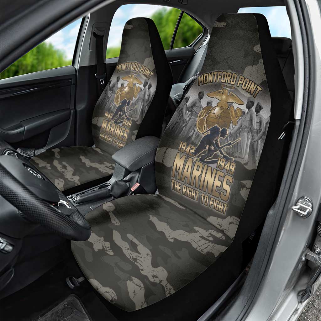Montford Point Marines 1942-1949 Car Seat Cover The Right to Fight Legacy Tribute