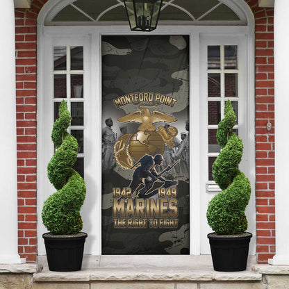 Montford Point Marines 1942-1949 Door Cover The Right to Fight Legacy Tribute