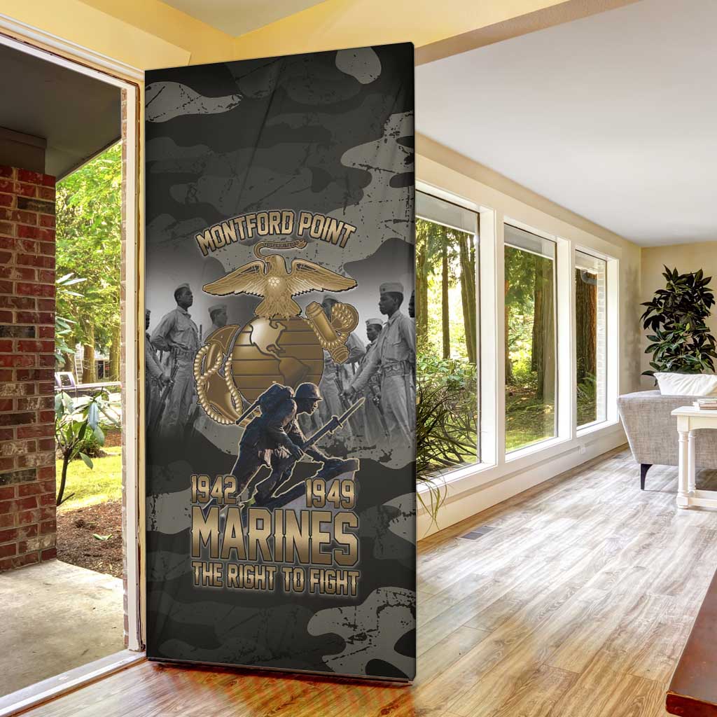 Montford Point Marines 1942-1949 Door Cover The Right to Fight Legacy Tribute