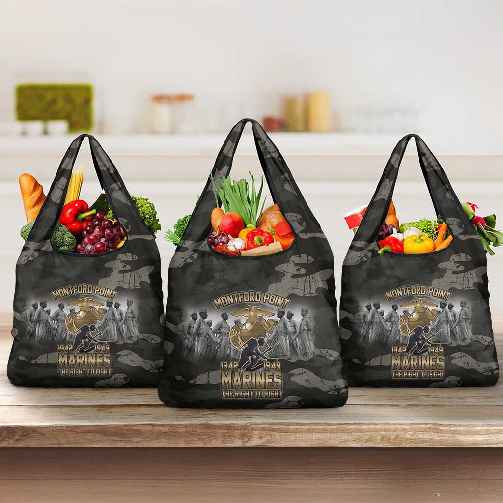 Montford Point Marines 1942-1949 Grocery Bag The Right to Fight Legacy Tribute