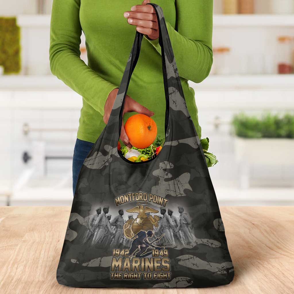 Montford Point Marines 1942-1949 Grocery Bag The Right to Fight Legacy Tribute