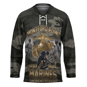 Montford Point Marines 1942-1949 Hockey Jersey The Right to Fight Legacy Tribute