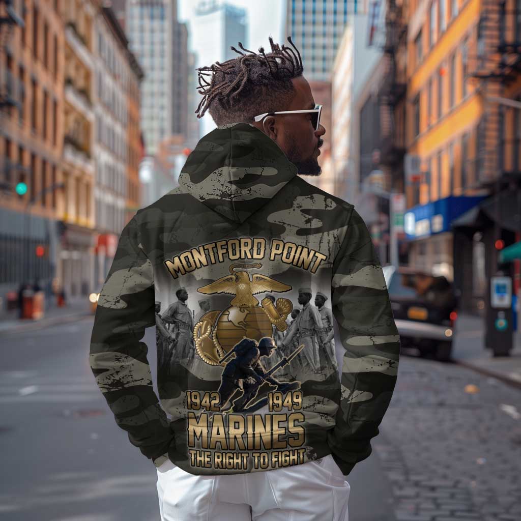 Montford Point Marines 1942-1949 Hoodie The Right to Fight Legacy Tribute