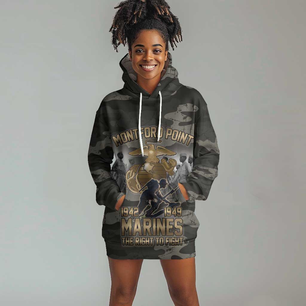 Montford Point Marines 1942-1949 Hoodie Dress The Right to Fight Legacy Tribute