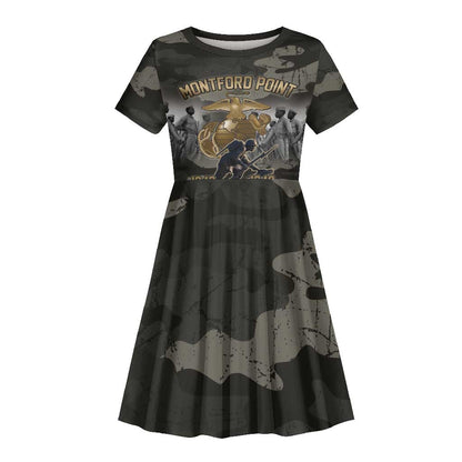 Montford Point Marines 1942-1949 Kid Short Sleeve Dress The Right to Fight Legacy Tribute