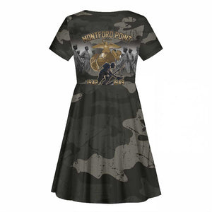 Montford Point Marines 1942-1949 Kid Short Sleeve Dress The Right to Fight Legacy Tribute