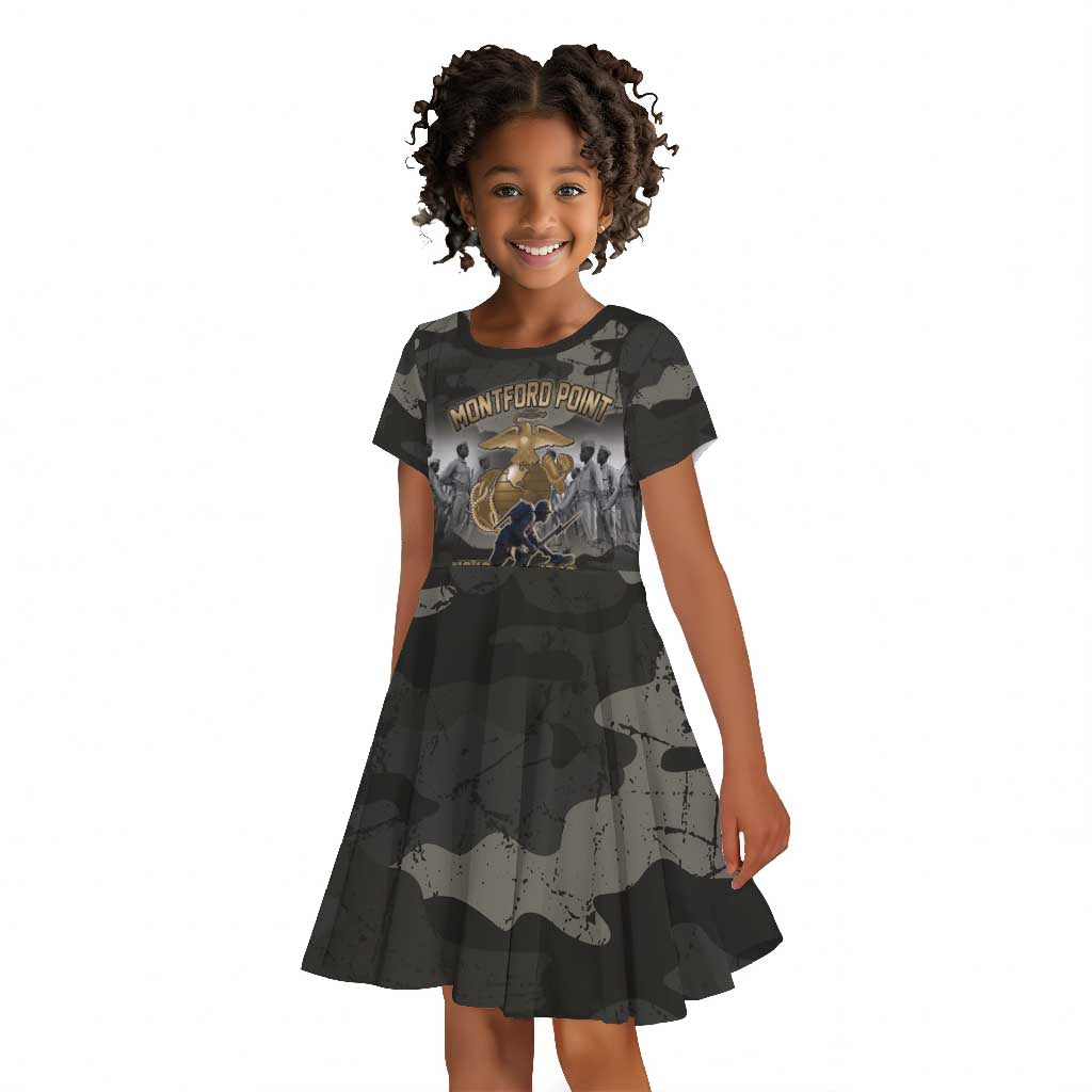 Montford Point Marines 1942-1949 Kid Short Sleeve Dress The Right to Fight Legacy Tribute