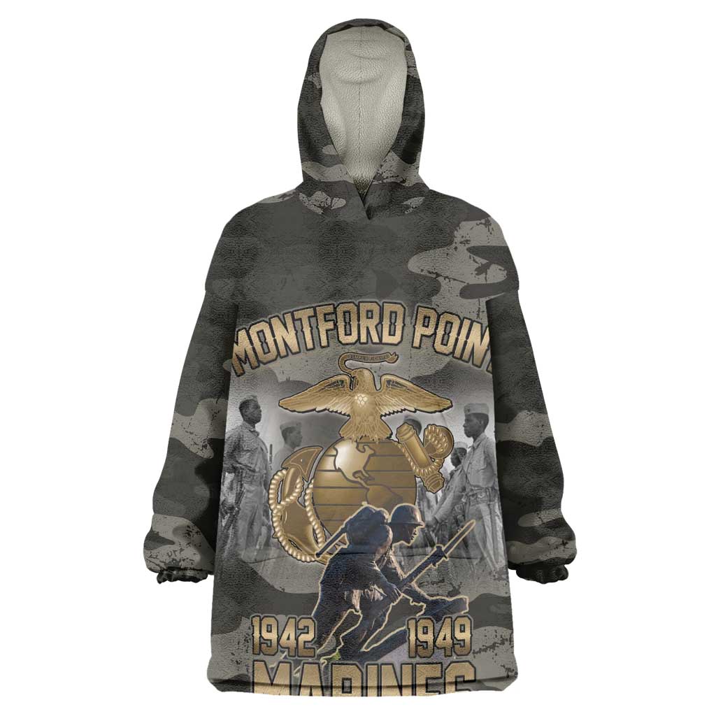 Montford Point Marines 1942-1949 Kid Wearable Blanket Hoodie The Right to Fight Legacy Tribute