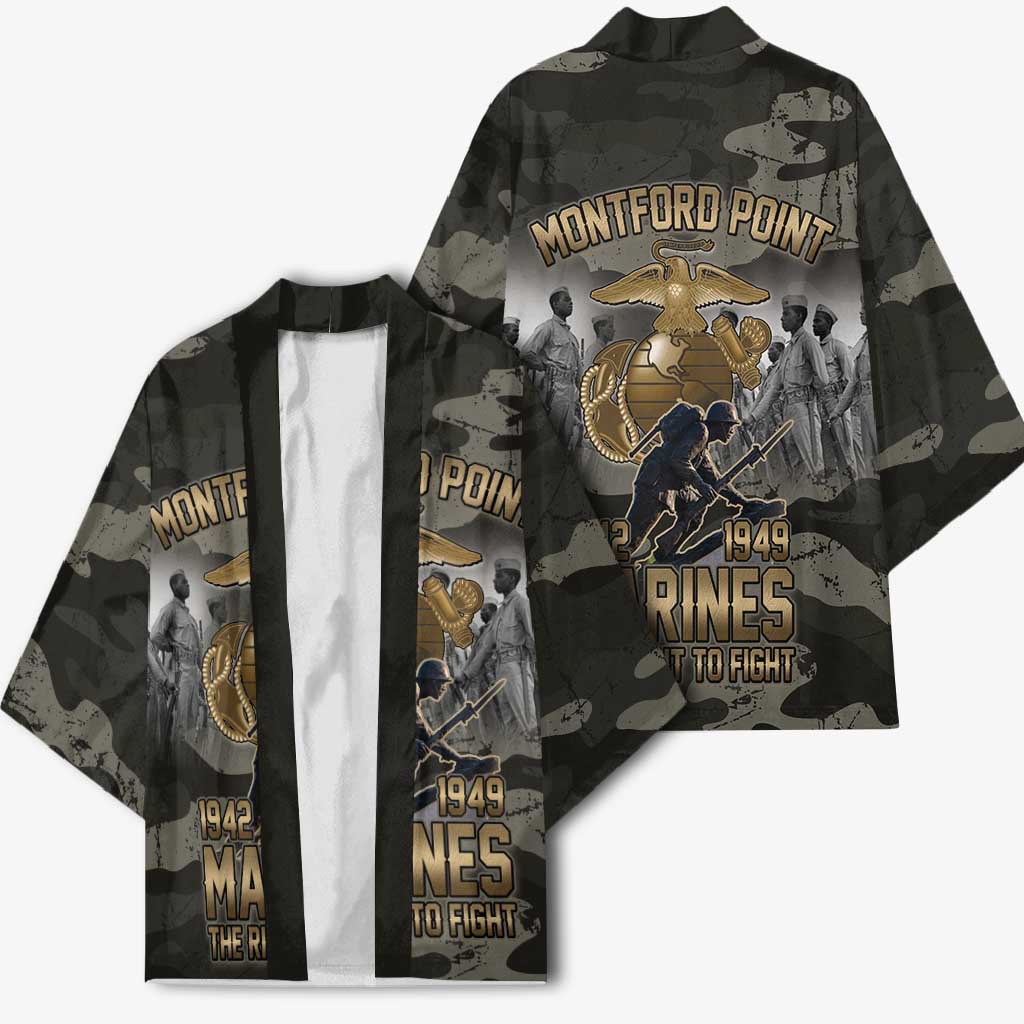 Montford Point Marines 1942-1949 Kimono The Right to Fight Legacy Tribute