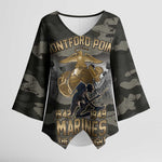 Montford Point Marines 1942-1949 Kimono Sleeve Blouse The Right to Fight Legacy Tribute