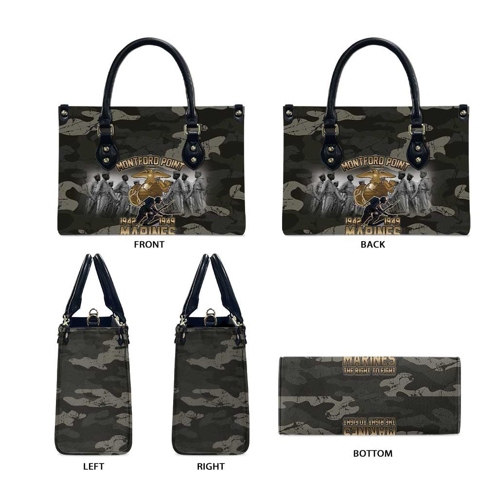 Montford Point Marines 1942-1949 Leather Bag The Right to Fight Legacy Tribute