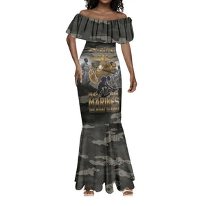 Montford Point Marines 1942-1949 Mermaid Dress The Right to Fight Legacy Tribute