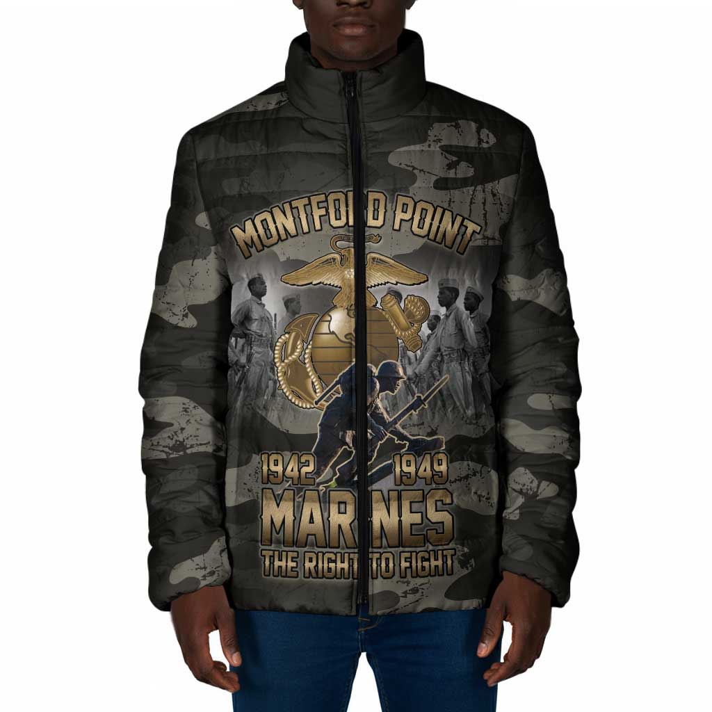 Montford Point Marines 1942-1949 Padded Jacket The Right to Fight Legacy Tribute